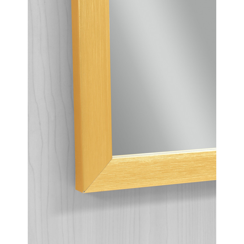 Зеркало настенное Zerix FONTE MRZ09-700x850-REVERSE GOLD прямоугольное в золотой раме