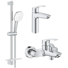 Набор смесителей 3 в 1 для ванны Grohe Eurosmart