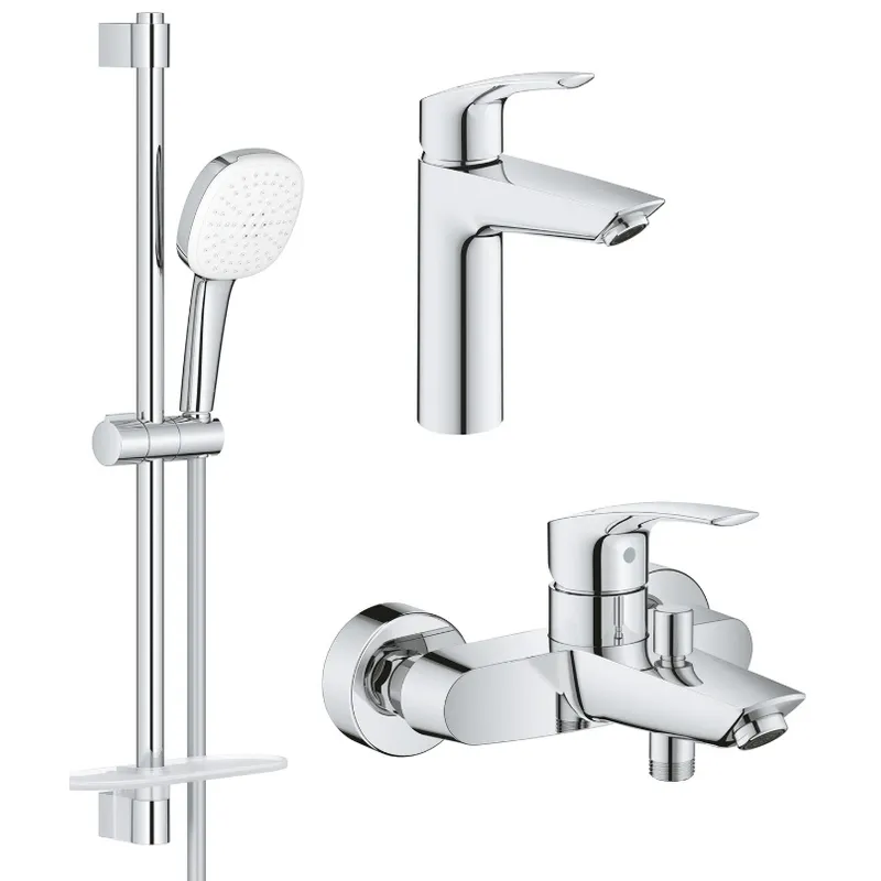 Набор смесителей 3 в 1 для ванны Grohe Eurosmart
