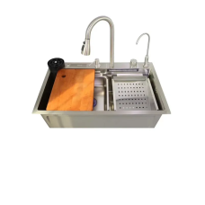 Мийка багатофункціональна Zerix ZH7546-SET-06.SUS304 DECOR з вбудованим змішувачем