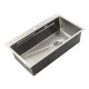 Мойка Zerix ZH8045-SET-05 NANO-SILVER (3.0/0.8) с нерж. стали, комплект (нержавейка)