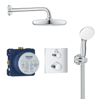 Душевая система скрытого монтажа с термостатом Grohe Grohtherm Convent. Concealed