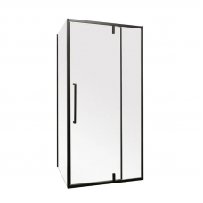 Душова кабіна без піддона Mixxus Premium BEVEL SC01-120x80x195-TR Black прозоре скло 6мм (MI6