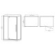 Душова кабіна без піддона Mixxus Premium BEVEL SC01-120x80x195-TR Black прозоре скло 6мм (MI6