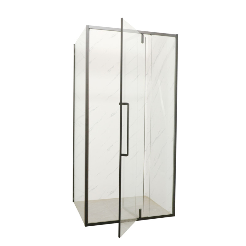 Душова кабіна без піддона Mixxus Premium BEVEL SC01-120x80x195-TR Black прозоре скло 6мм (MI6