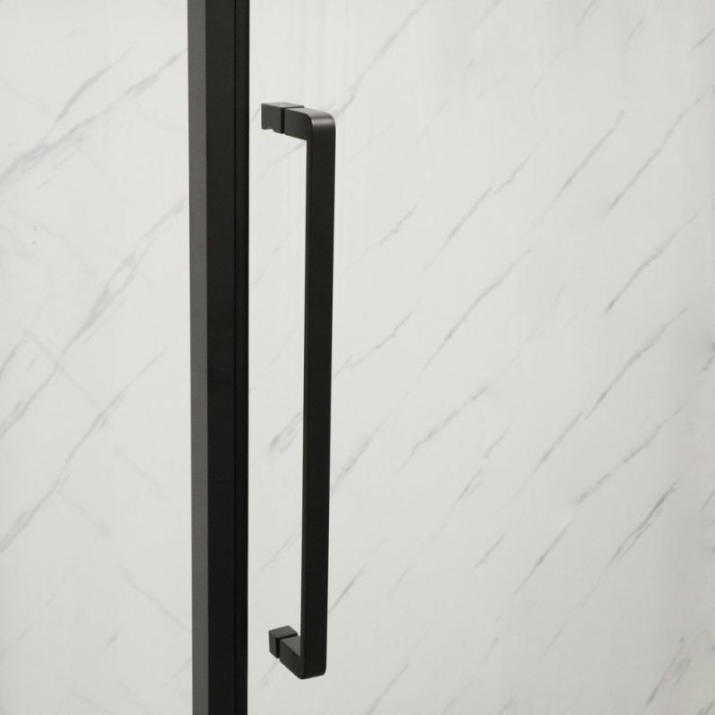 Душова кабіна без піддона Mixxus Premium BEVEL SC01-120x80x195-TR Black прозоре скло 6мм (MI6