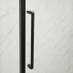 Душова кабіна без піддона Mixxus Premium BEVEL SC01-120x80x195-TR Black прозоре скло 6мм (MI6