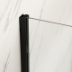Душова кабіна без піддона Mixxus Premium BEVEL SC01-120x80x195-TR Black прозоре скло 6мм (MI6