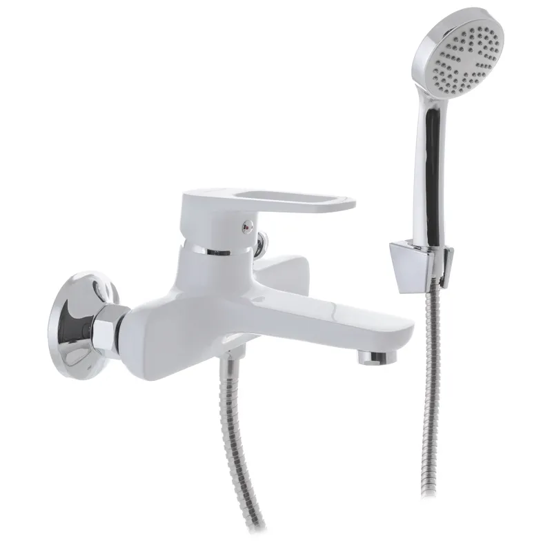 Смеситель для ванны с коротким изливом Mixxus Nevada 009 Euro Белый