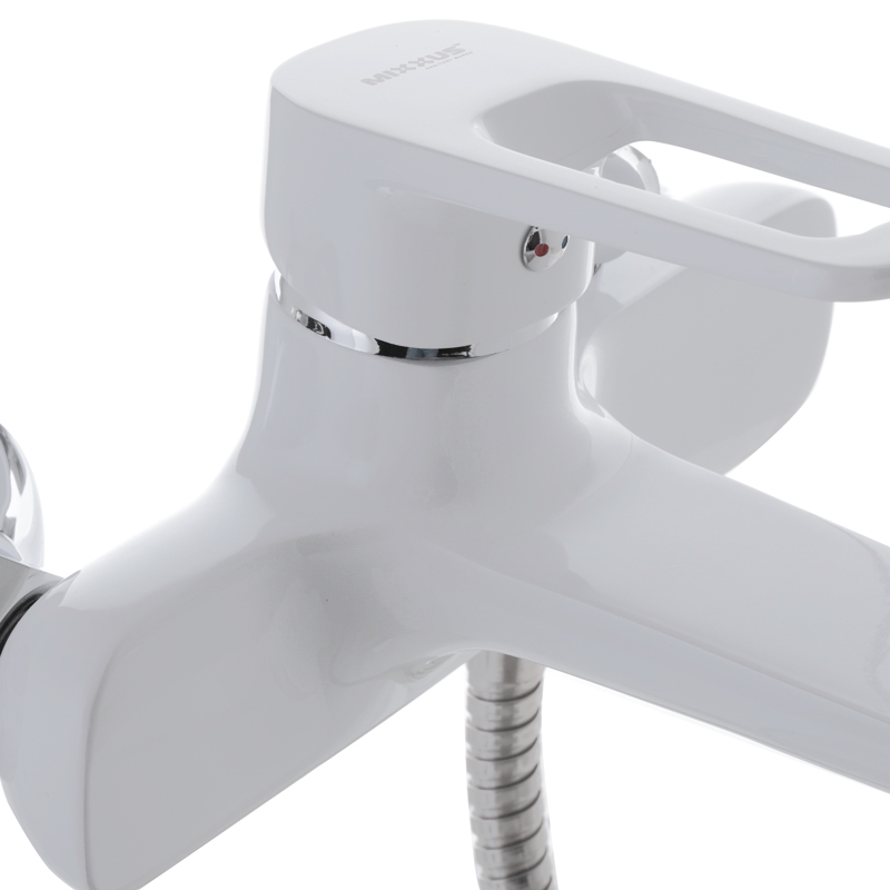 Смеситель для ванны с коротким изливом Mixxus Nevada 009 Euro Белый