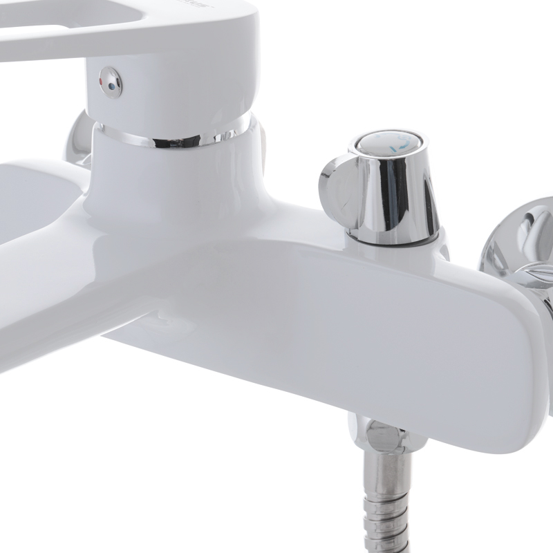 Смеситель для ванны с коротким изливом Mixxus Nevada 009 Euro Белый