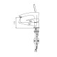 Смеситель на борт ванны Koer KB-43007-01 на 3 отверстия (Цвет хром)