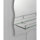 Зеркало настенное Zerix MIRRA MRZ02-450x600x105 прямоугольное с дугообразным верхом, фигурными бока