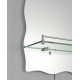 Зеркало настенное Zerix MIRRA MRZ02-450x600x105 прямоугольное с дугообразным верхом, фигурными бока