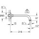 Душевой кронштейн Grohe Relexa 218 мм