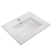 Раковина мебельная Mixxus Premium CUBIC-1501 610х460х170mm с отверстием под смеситель и переливом (