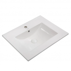 Раковина меблева Mixxus Premium CUBIC-1501 610х460х170мм з отвором під змішувач і переливом (