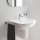 Однорычажный смеситель для раковины S-Size Grohe Eurosmart New с нажимным донным клапаном (23922003