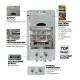 Газова колонка MIXXUS GWH-0510 BASIC GLASS димохідна 10 л/хв (панель зі скла з малюнком) (WH00)
