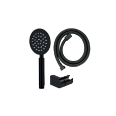Душевой набор Mixxus Shower SET-01.SUS Black (шланг, лейка, кронштейн) с нерж. стали