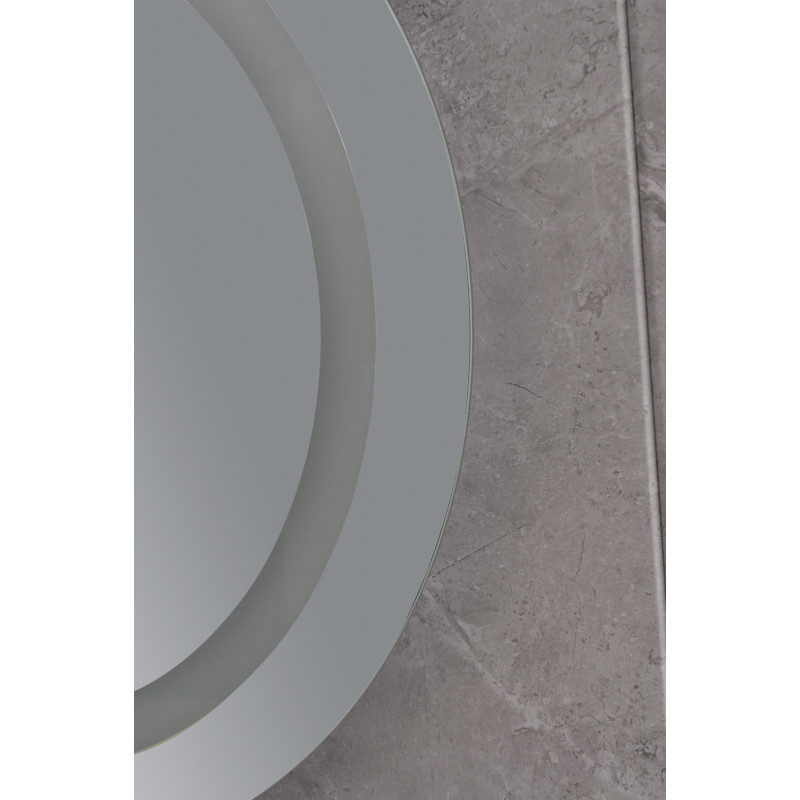 Зеркало Mixxus PLAIN MC02-60-CASE с LED Touch, Anti-fog, димером, рег. яркости, часами