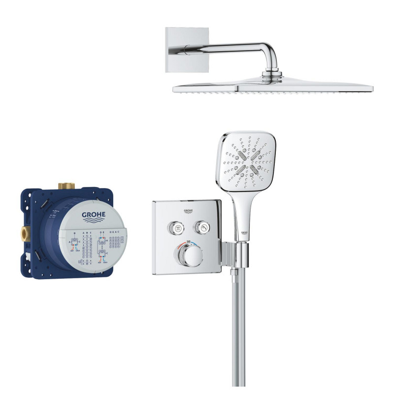 Душевая система скрытого монтажа с термостатом Grohe Grohtherm SmartControl