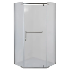 Душевая кабина с низким поддоном Mixxus LINES SCT01-90x90x198-TR CHROME прозрачное стекло 6мм (MI69