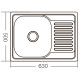 Мойка кухонная Zerix Z6350-06-160D (decor)