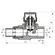 Кран термостатический прямой PPR 25x3/4 Koer K0152.PRO
