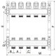Колекторний блок з термостатичними клапанами Europroduct EP.S1100-11 1"x11