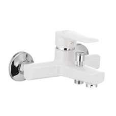 Смеситель для ванны Plamix Oscar-009 White (без шланга и лейки)