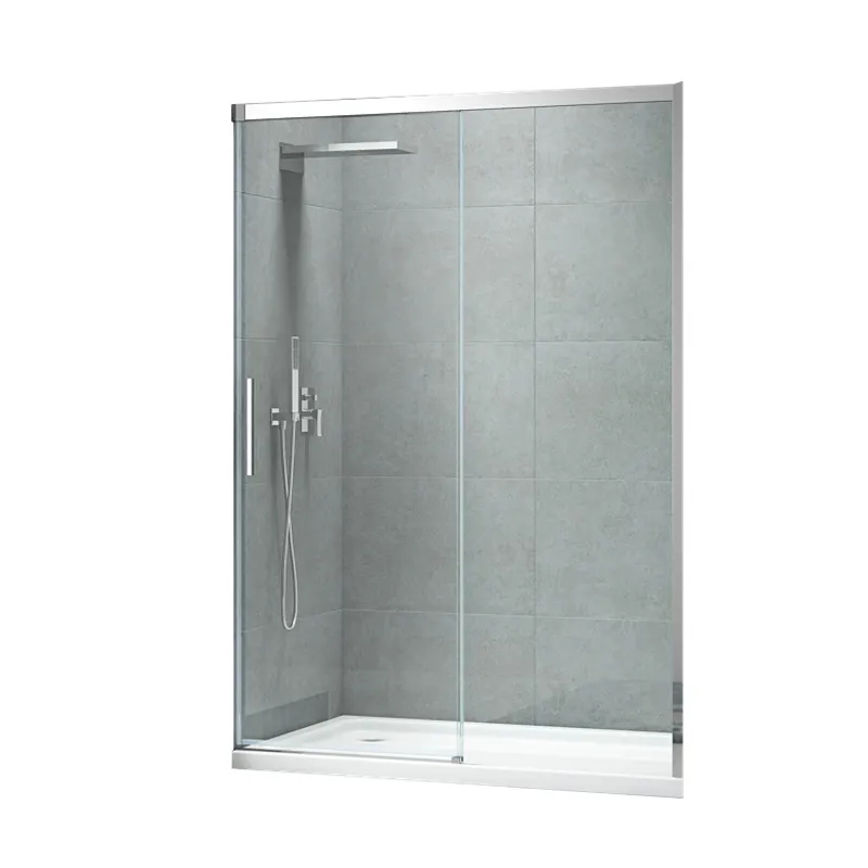 Двері в нішу Koer SR SD05-140x200-TR-01 прозоре скло Easy Clean 6мм, хром