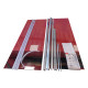 Двері в нішу Koer SR SD05-140x200-TR-01 прозоре скло Easy Clean 6мм, хром