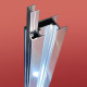 Двері в нішу Koer SR SD05-140x200-TR-01 прозоре скло Easy Clean 6мм, хром
