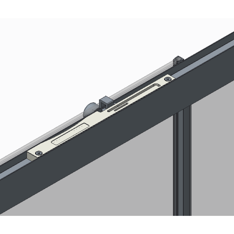 Двері в нішу Koer SR SD05-140x200-TR-01 прозоре скло Easy Clean 6мм, хром