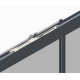 Двері в нішу Koer SR SD05-140x200-TR-01 прозоре скло Easy Clean 6мм, хром
