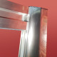 Двері в нішу Koer SR SD05-140x200-TR-01 прозоре скло Easy Clean 6мм, хром