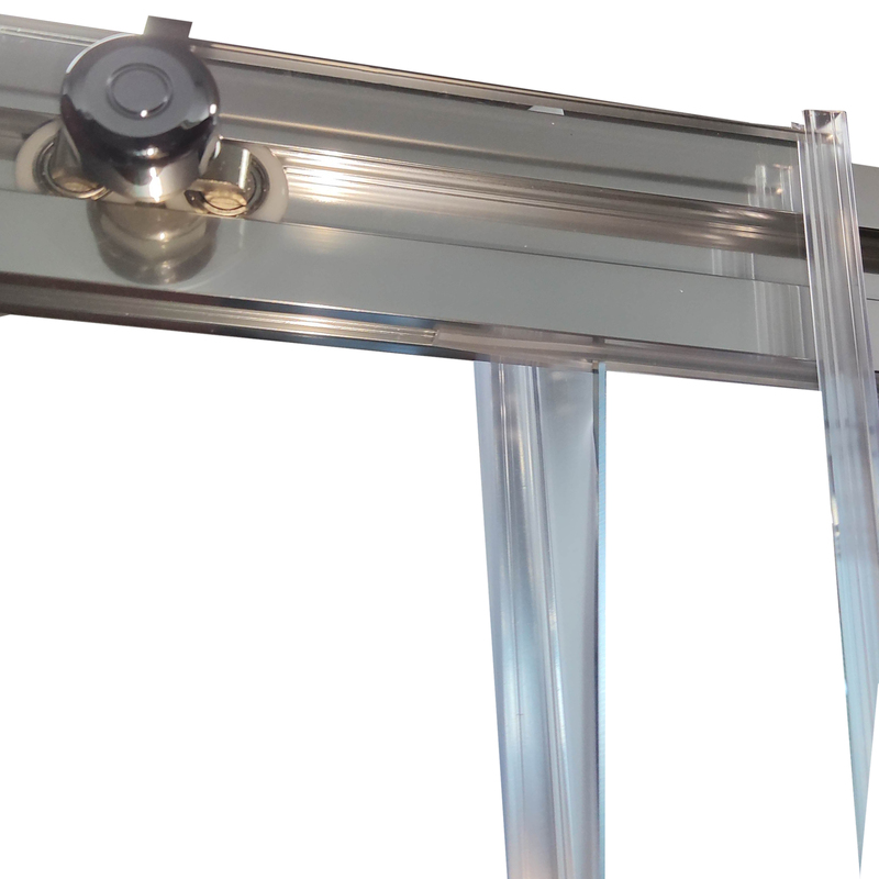 Двері в нішу Koer SR SD05-140x200-TR-01 прозоре скло Easy Clean 6мм, хром