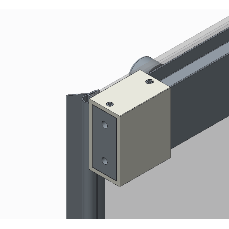 Двері в нішу Koer SR SD05-140x200-TR-01 прозоре скло Easy Clean 6мм, хром