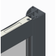 Двері в нішу Koer SR SD05-140x200-TR-01 прозоре скло Easy Clean 6мм, хром