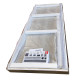 Двері в нішу Koer SR SD05-140x200-TR-01 прозоре скло Easy Clean 6мм, хром