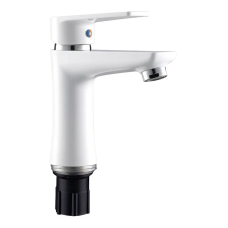 Смеситель для умывальника Plamix Oscar-001(W) White (с подводкой)