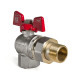 Кран с американкой 1" (Koer KR.228) угловой