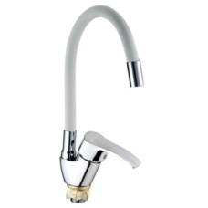 Смеситель для кухни Mixxus YUB4-279 Reflector White с белым силиконовым изливом