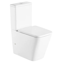 Унітаз-компакт Mixxus Premium Quadro-0401-R 610x365x825мм, система змиву RIMLESS