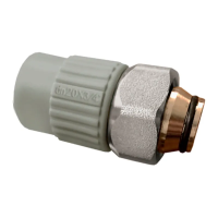 Муфта с евроконусом и накидной гайкой Koer K0240.PRO White - 20x3/4 PPR