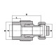 Муфта с евроконусом и накидной гайкой Koer K0240.PRO White - 20x3/4 PPR