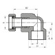 Угол с накидной гайкой 25x3/4F PPR Koer K0145.PRO