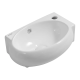 Раковина подвесная Mixxus Premium DIVERSE-1201-L 400х215х140mm с отверстием под смеситель и перелив