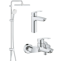 Набор смесителей 3 в 1 для ванны Grohe Eurosmart
